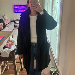 Black Fuzzy Coat